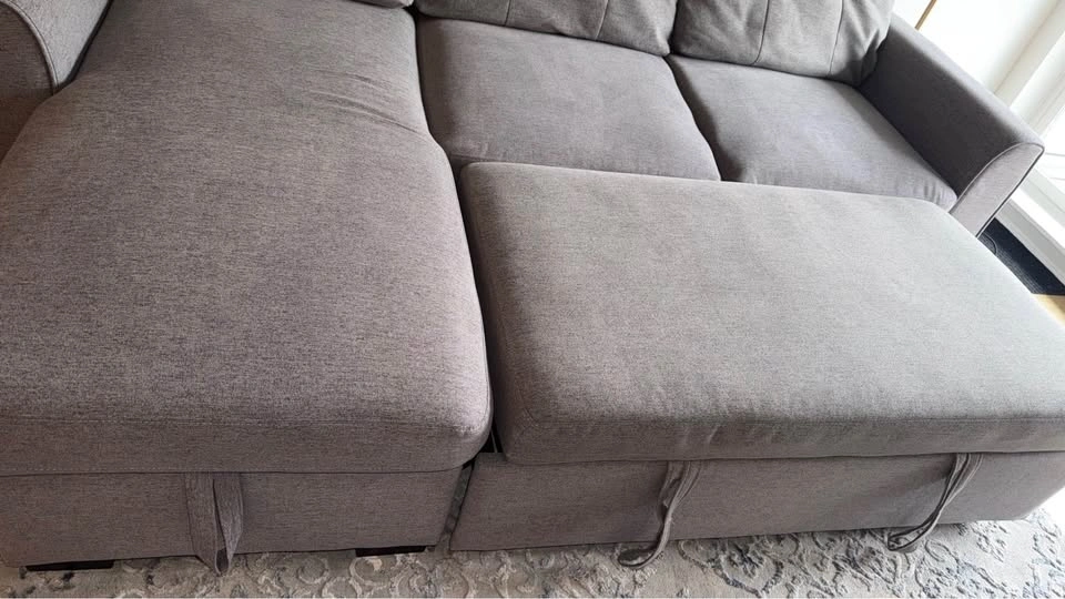 Apartment sized couch with storage - photo 3