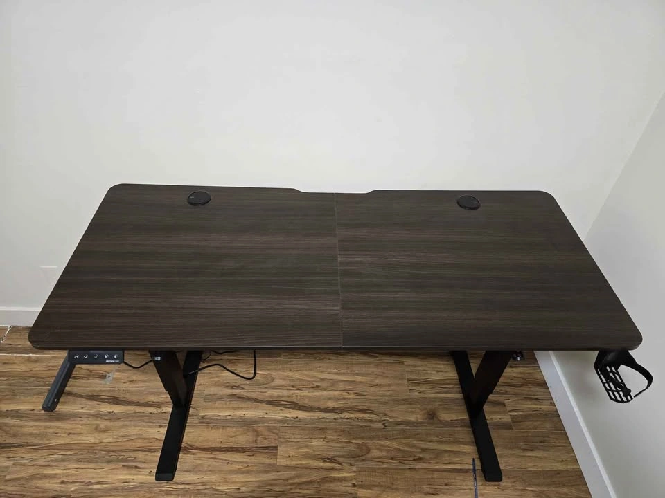 MotionGrey Electric Standing Desk and Mesh Office Chair - photo 2