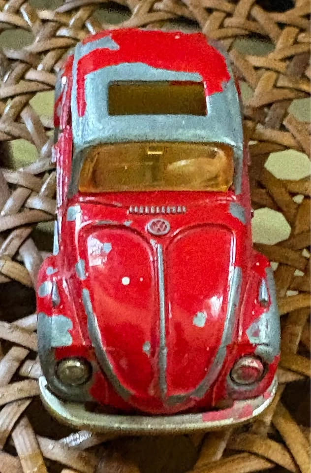 Vintage Majorette Red Volkswagen Beetle Toy Car - photo 2