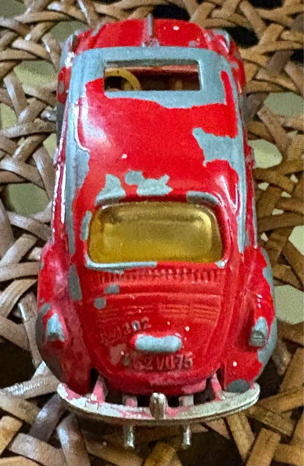 Vintage Majorette Red Volkswagen Beetle Toy Car - photo 4