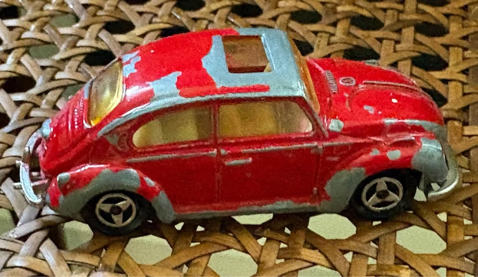 Vintage Majorette Red Volkswagen Beetle Toy Car - photo 5