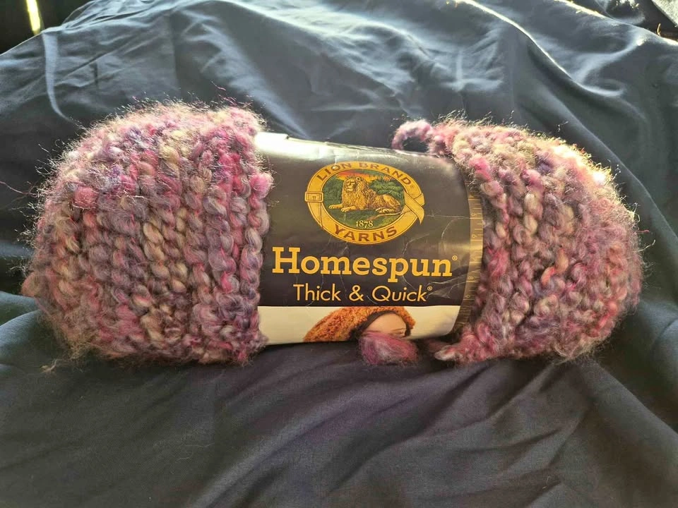 Homespun Purple Yarn