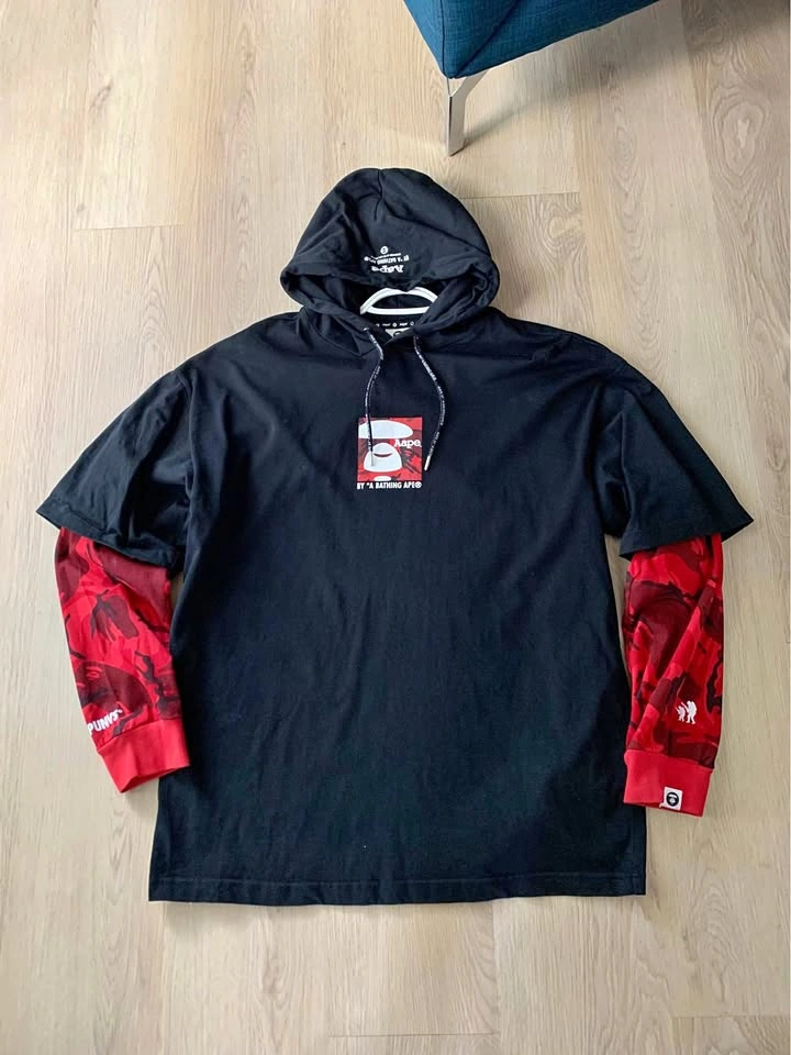Aape by a bathing ape hoodie size L