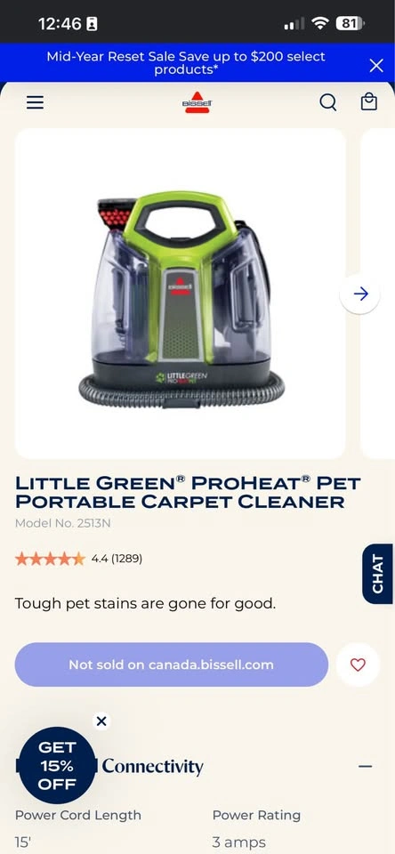 Bissell Little Green ProHeat Pet - photo 4