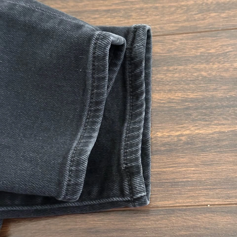 7 For All Mankind The Ankle Skinny Dark Wash/Black Skinny Jeans - photo 5