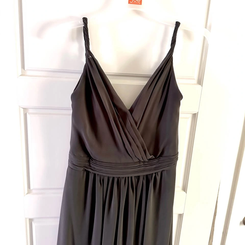 Levkoff Charcoal Grey Bridesmaid Formal Wedding Dress - photo 2