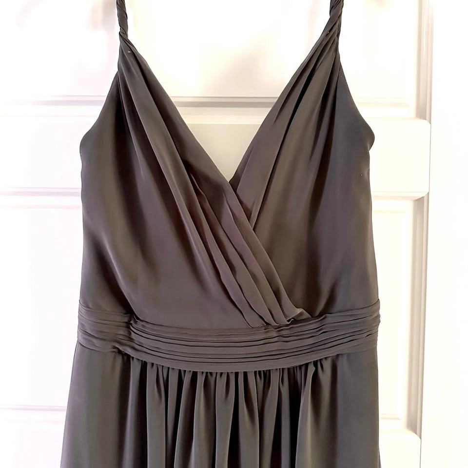 Levkoff Charcoal Grey Bridesmaid Formal Wedding Dress - photo 3