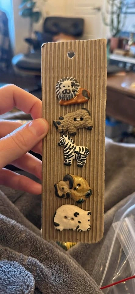 Ceramic Hand-Painted Buttons from South Africa