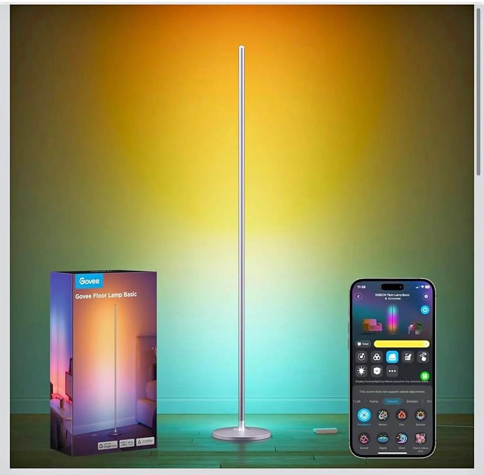 Govee RGB Floor Lamp – 85 Scene Modes, App Control & Music Sync