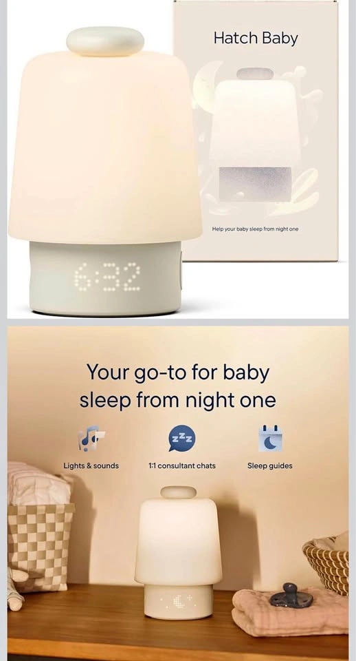 Hatch Rest Baby Sound Machine, Night Light & Time-to-Rise