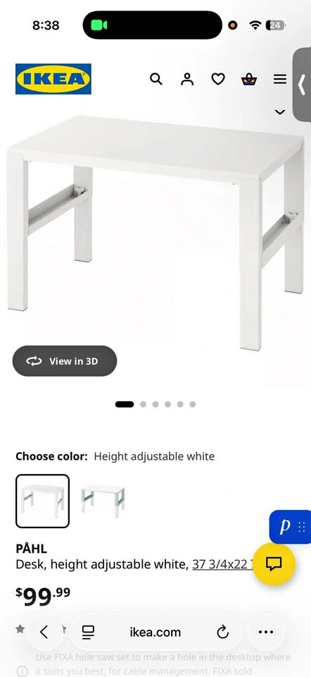 IKEA PAHL desk