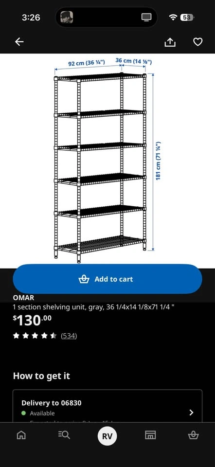 IKEA OMAR shelving units - photo 2