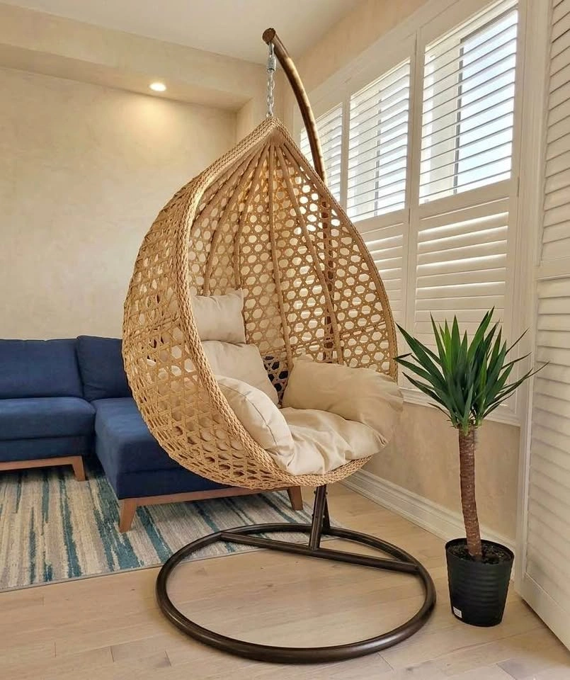 Egg Swing Chair- Light Brown