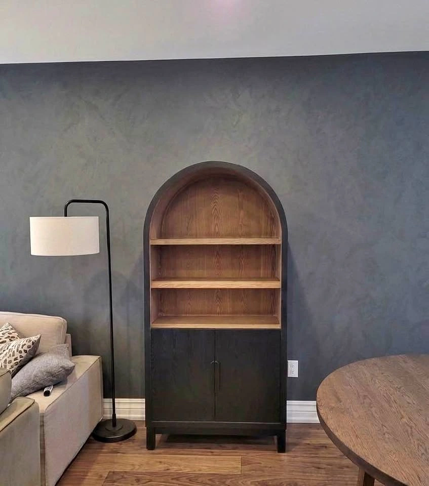 Arch Cabinet — Solid Wood, Arched Design, 4 Interior Shelves