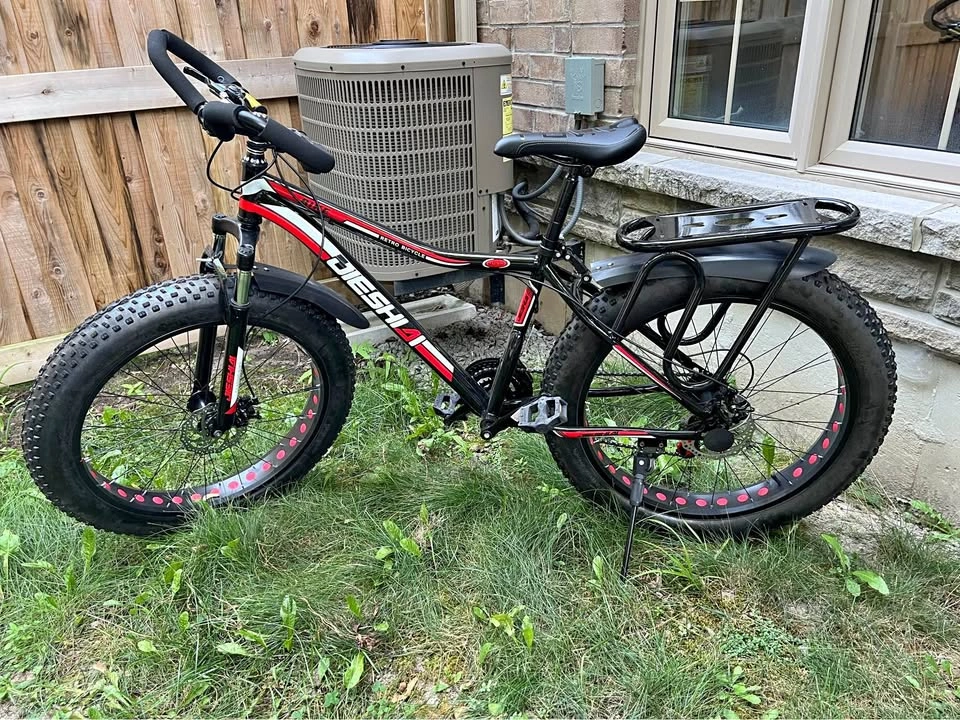 26 inch Fat Tire geared bicycle, multi speed bike