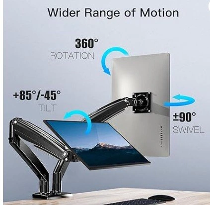 HUANUO Dual Monitor Arm / Desk Mount – Model HNDS12 - photo 5