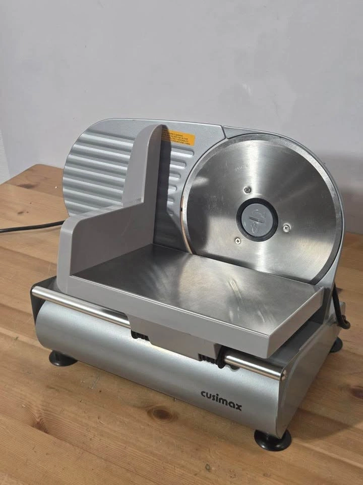 CUSIMAX Electric Meat Slicer with 2 Stainless Steel Blades - photo 2