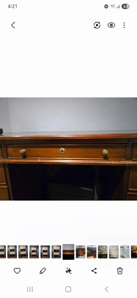 Hekman Traditional Mahogany Executive Desk - Solid Wood - photo 3