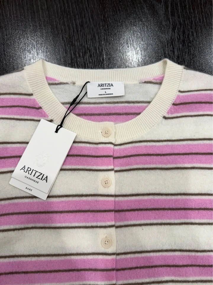 Aritzia Bare Cashmere Noteworthy Cardigan Size L NWT - photo 3