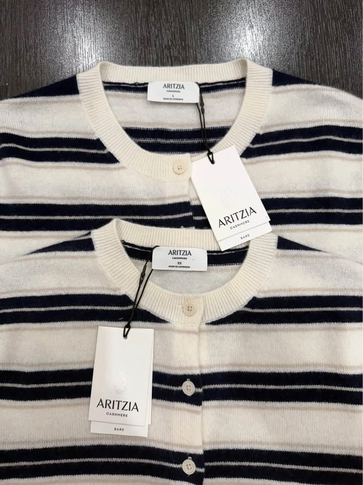 Aritzia Bare Cashmere Shortsleeve Crew Cardigan Size L - photo 4