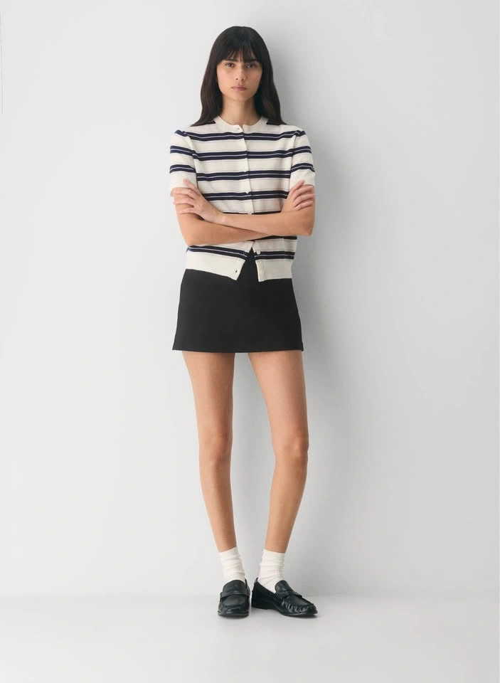 Aritzia Bare Cashmere Shortsleeve Crew Cardigan Size L - photo 5