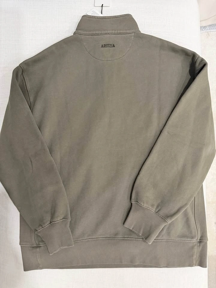 Aritzia Cozy Sweatfleece Boyfriend 1/2 Zip Size S NWT - photo 3