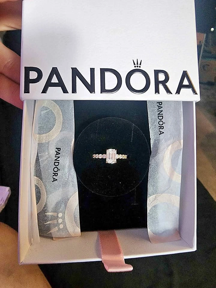 Pandora Sparkling Halo Ring - Size 52 (US 6)