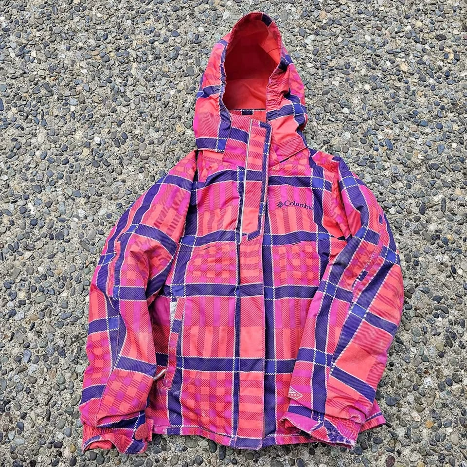 Columbia Interchange Kids XS Plaid all season Jacket