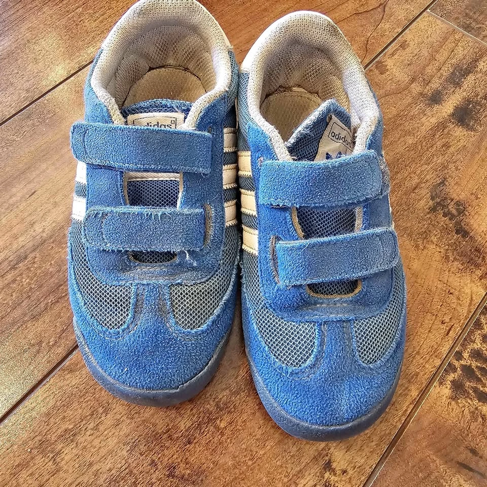 Adidas Kids Blue Velcro Sneakers Size 9K