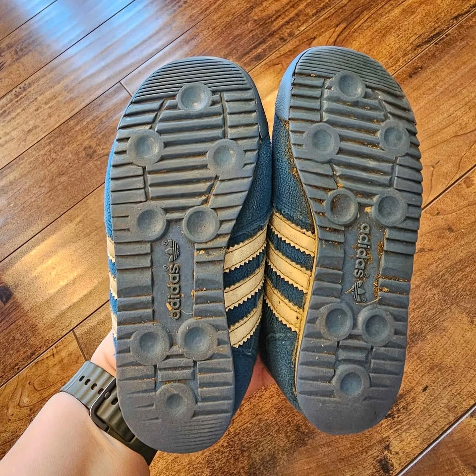 Adidas Kids Blue Velcro Sneakers Size 9K - photo 3