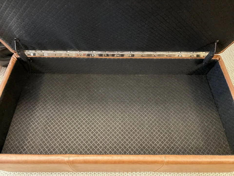 EQ3 Leather Storage Ottoman - photo 3