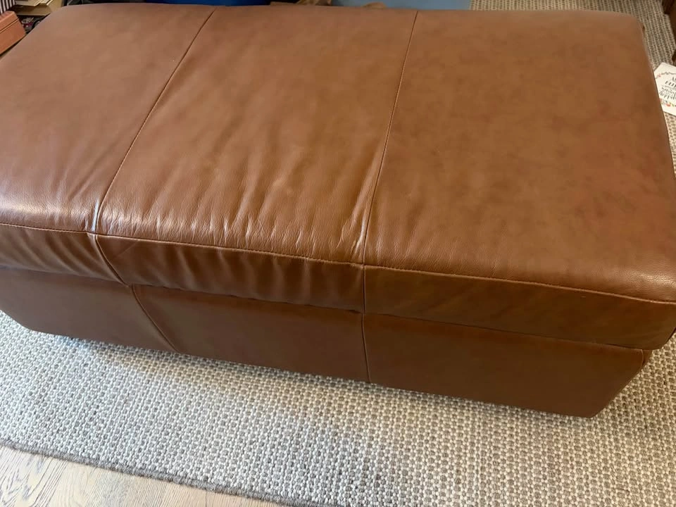 EQ3 Leather Storage Ottoman - photo 4