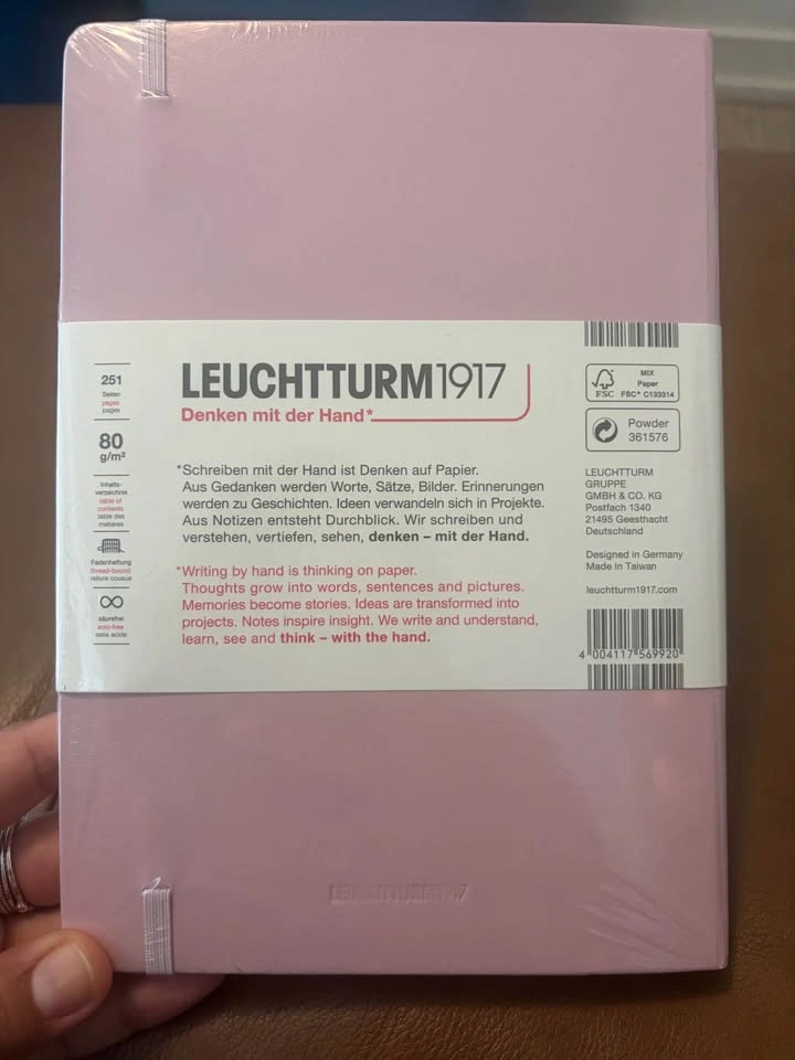 LEUCHTTURM1917 A5 Dotted Notebook Powder Pink - photo 2