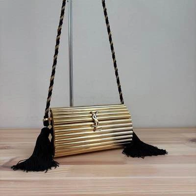 Vintage Saint Laurent Opium minaudière evening clutch - photo 2