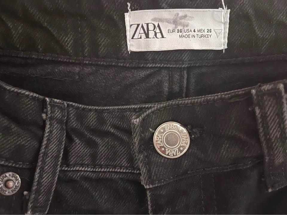 Zara ripped black jeans - photo 2