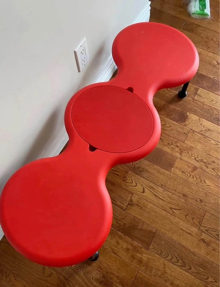 Vintage IKEA Red PS Eva and Peter Bench - photo 2