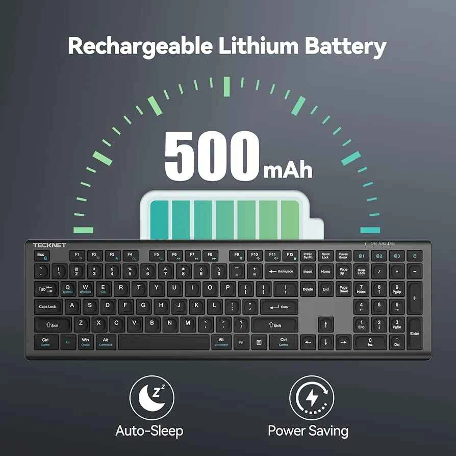 TECKNET Multi-Device Bluetooth Wireless Keyboard - photo 2