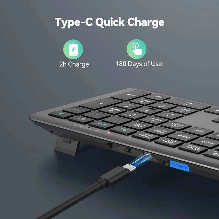 TECKNET Multi-Device Bluetooth Wireless Keyboard - photo 3