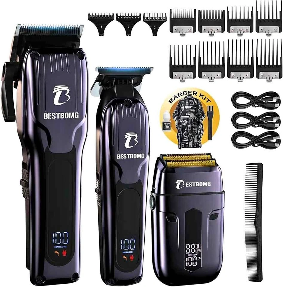 Used like New- BESTBOMG Professional Hair Clipper & Shaver Kit