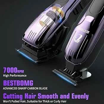 Used like New- BESTBOMG Professional Hair Clipper & Shaver Kit - photo 3
