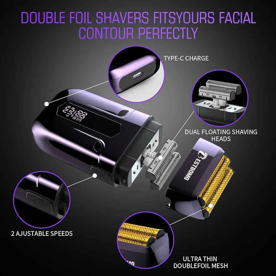 Used like New- BESTBOMG Professional Hair Clipper & Shaver Kit - photo 4
