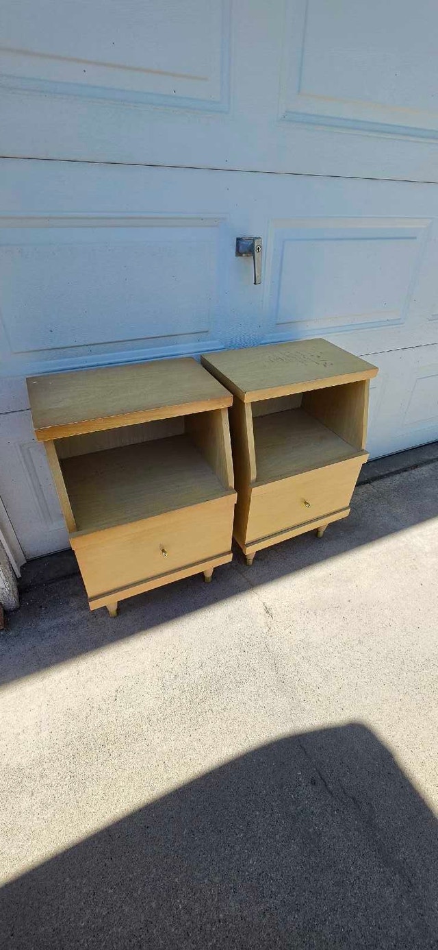 MCM Mid Century Modern Antique Nightstands