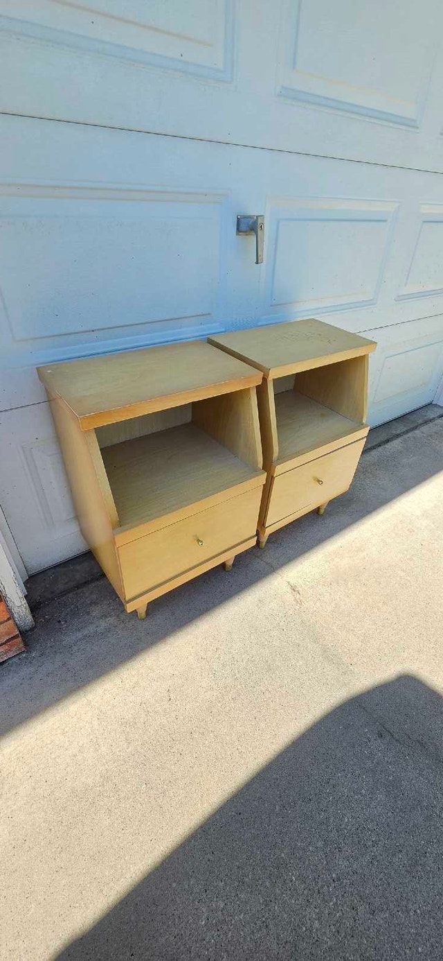 MCM Mid Century Modern Antique Nightstands - photo 2