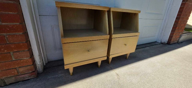 MCM Mid Century Modern Antique Nightstands - photo 3