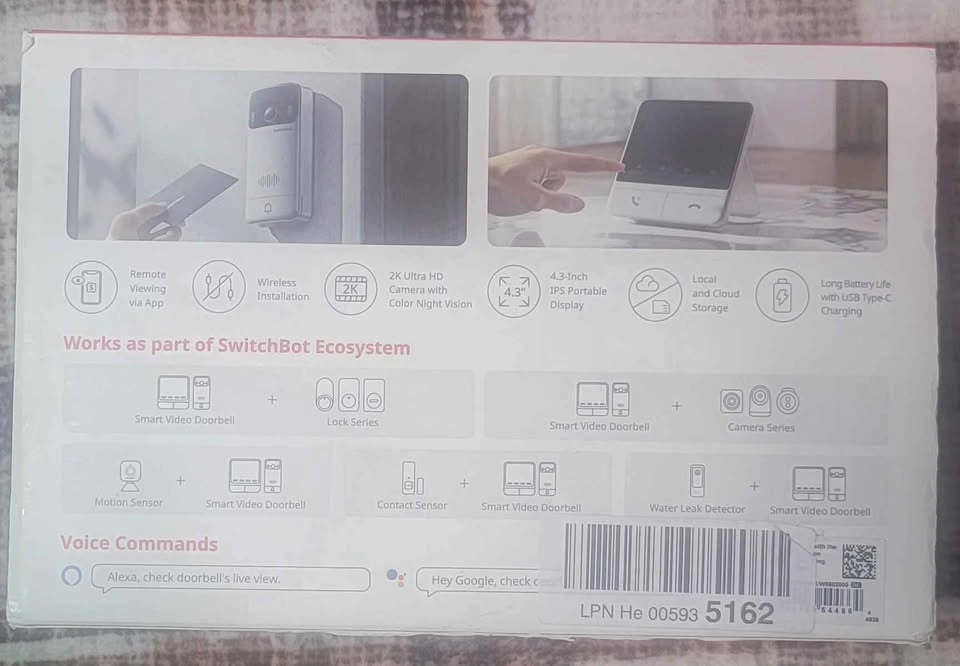 SwitchBot Smart Video Doorbell 2K Quad HD with Monitor - photo 3