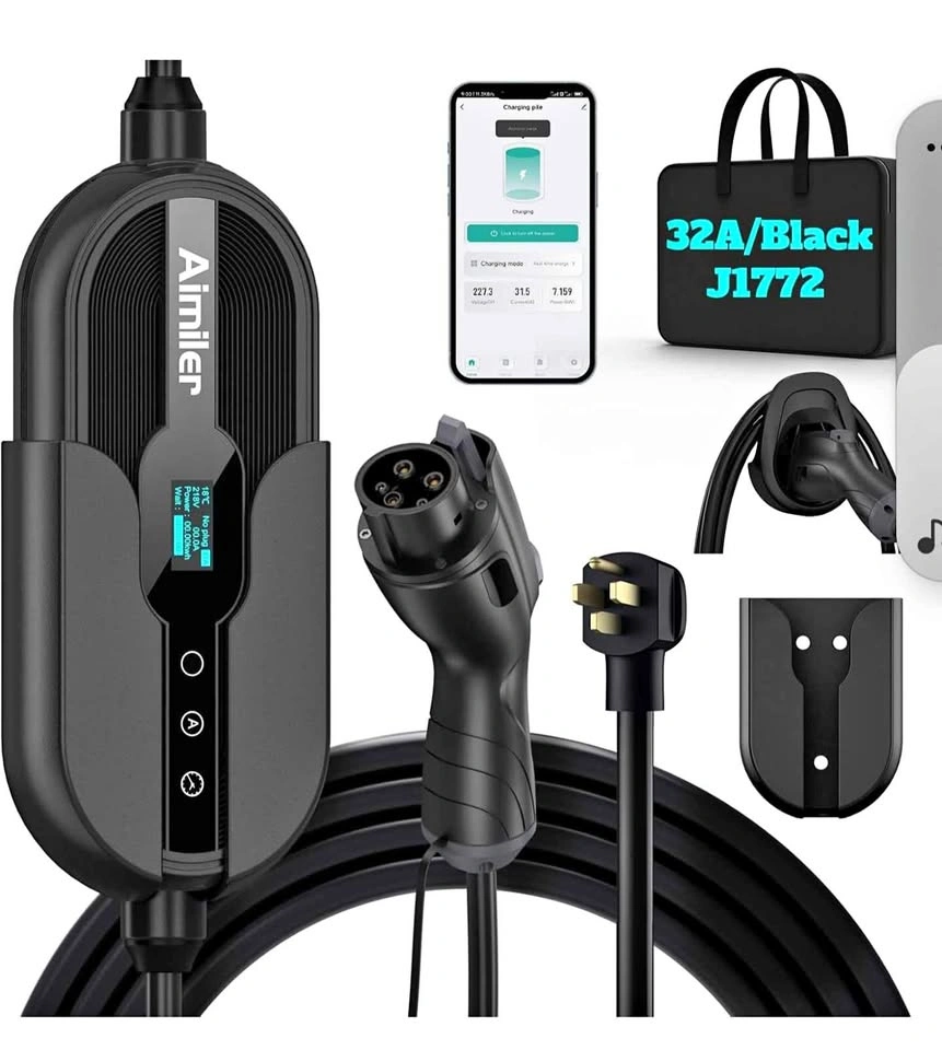 Aimiler 32A J1772 Level 2 Portable EV Charger NEMA 14-50