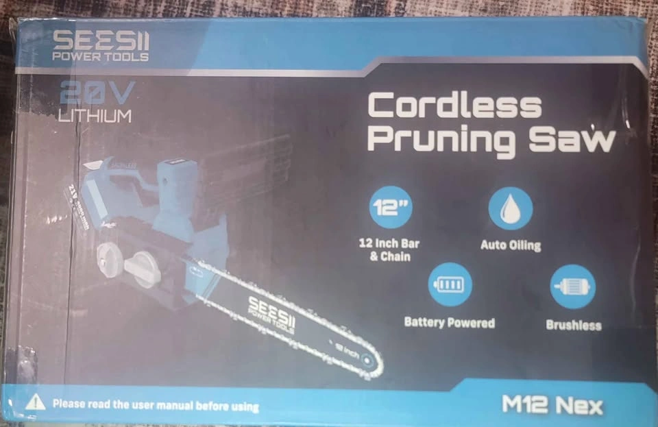 SEESII 20V 12-inch Cordless Pruning Saw M12 Nex - photo 3