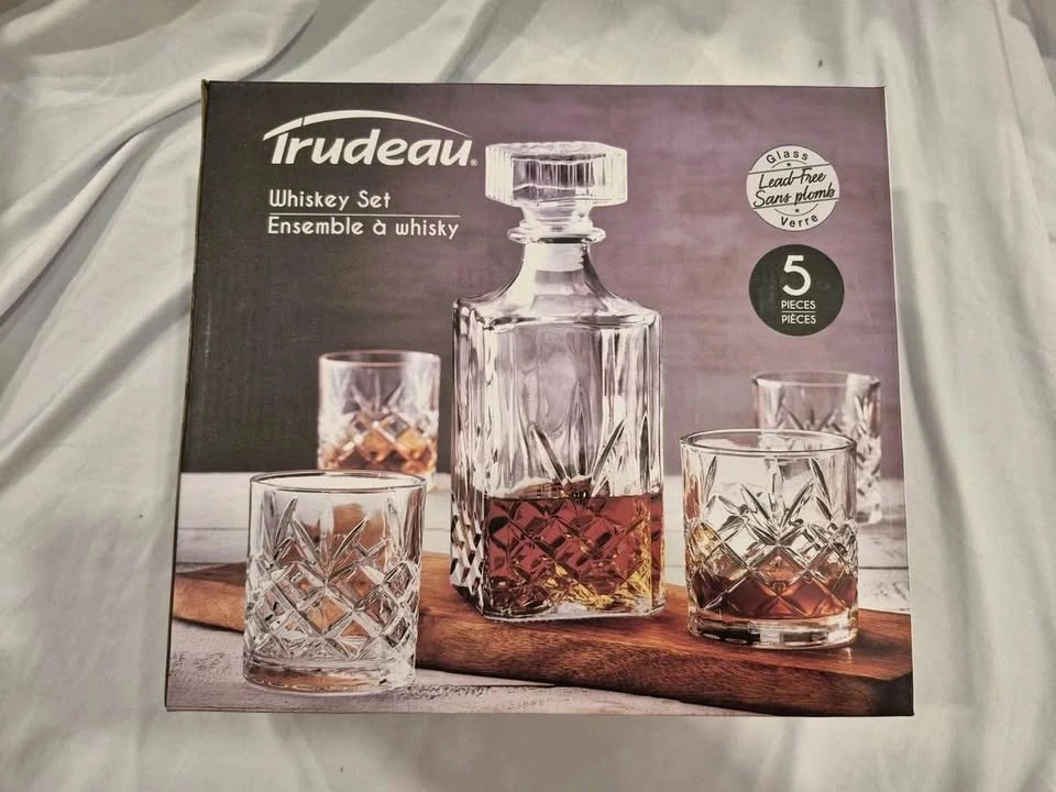 Trudeau 5-Piece Whiskey Glass & Decanter Set - photo 3