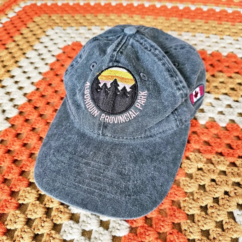 Algonquin Provincial Park Sunset Embroidered Dad Hat