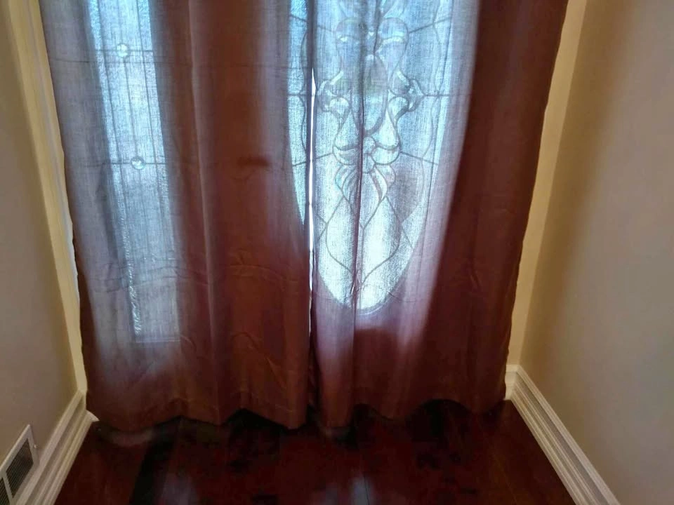 Brown 2 Panel Curtains, 84” x 39”. Almost New.